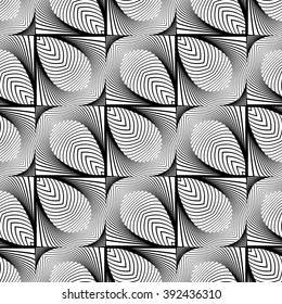 Design seamless monochrome zigzag pattern. Abstract geometric background. Vector art. No gradient