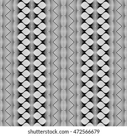 Design seamless monochrome zigzag pattern. Abstract geometric background. Vector art. No gradient