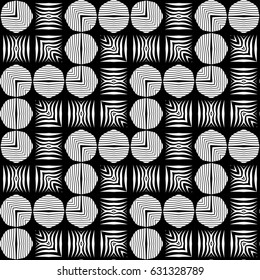 Design seamless monochrome zigzag pattern. Abstract lines textured background. Vector art. No gradient