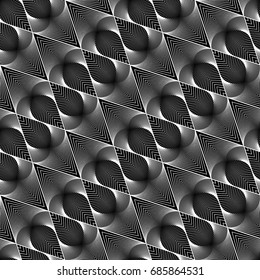 Design seamless monochrome zigzag pattern. Abstract geometric background. Vector art. No gradient