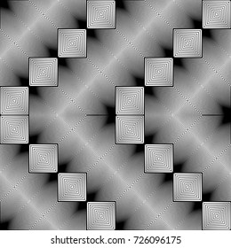 Design seamless monochrome zigzag pattern. Abstract geometric background. Vector art. No gradient