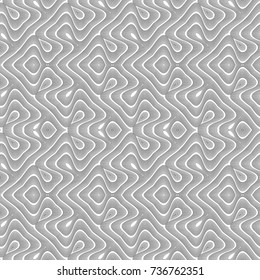 Design seamless monochrome zigzag pattern. Abstract decorative background. Vector art. No gradient