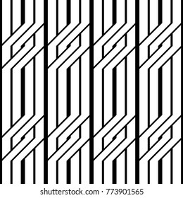 Design seamless monochrome zigzag pattern. Abstract background. Vector art