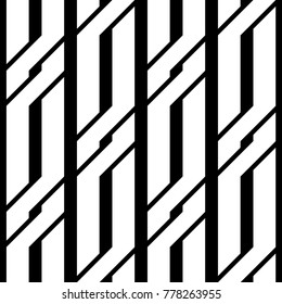 Design seamless monochrome zigzag pattern. Abstract background. Vector art