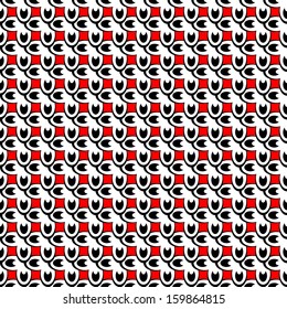 Design seamless morley lattice pattern. Vector art