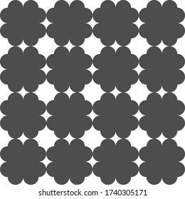 Design seamless pattern. Abstract monochrome geometric background. Vector art.
