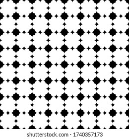 Design seamless pattern. Abstract monochrome geometric background. Vector art.