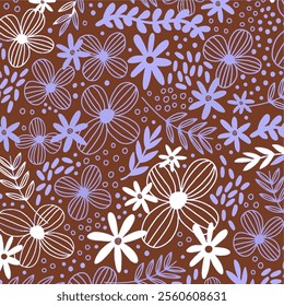 Design Seamless Pattern Art Fabric Textile Motif Floral Flower Nature