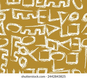 design seamless pattern ethnic brush strokes