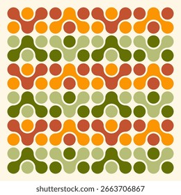 Design Seamless Pattern Retro Color