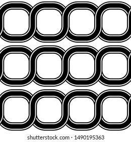 Design seamless spiral twisted pattern. Abstract monochrome background. Vector art