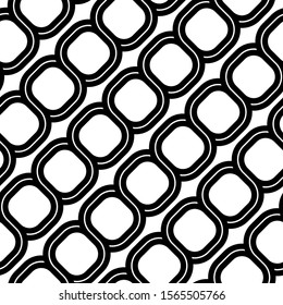 Design seamless spiral twisted pattern. Abstract monochrome background. Vector art