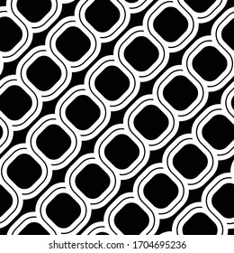 Diseño de un patrón girado en espiral sin fisuras. Fondo monocromo abstracto. Arte vectorial