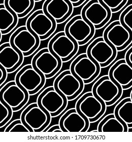Design seamless spiral twisted pattern. Abstract monochrome background. Vector art