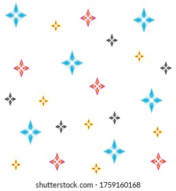 color de patrón de estrellas sin inconvenientes