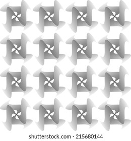 Design seamless strip geometric pattern. Abstract monochrome lines background. Speckled texture. Vector art