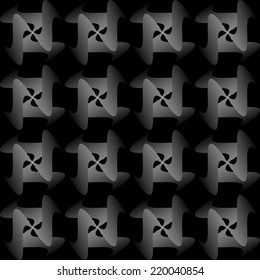 Design seamless strip geometric pattern. Abstract monochrome lines background. Speckled texture. Vector art