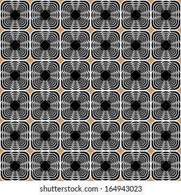 Design seamless uncolored geometric background. Vector art