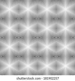 Design seamless uncolored geometric pattern. Abstract diamond lines textured background. Vector art