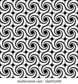 Design seamless uncolored wave background. Vector art