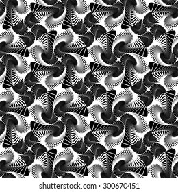 Design seamless whirlpool background. Abstract distortion pattern. Vector art. No gradient