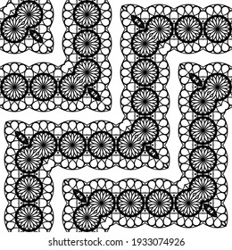 Diseñar un diseño decorativo sin fisuras de zigzag. Resumen del fondo monocromo de grava. Arte vectorial