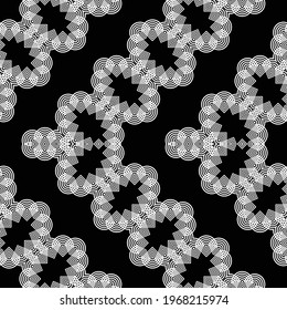 Design seamless zigzag decorative pattern. Abstract monochrome grating background. Vector art