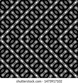Design seamless zigzag pattern. Abstract monochrome grating background. Vector art