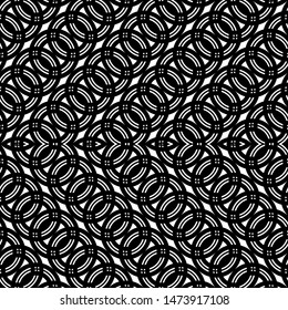 Design seamless zigzag pattern. Abstract monochrome grating background. Vector art