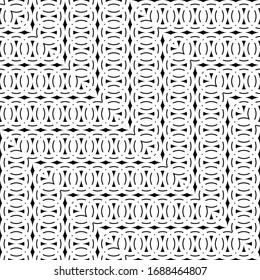 Design seamless zigzag pattern. Abstract monochrome grating background. Vector art