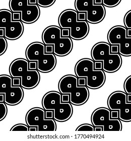 Design seamless zigzag pattern. Abstract monochrome lacy background. Vector art