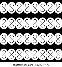 Design seamless zigzag pattern. Abstract monochrome lacy background. Vector art