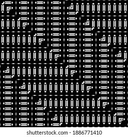 Design seamless zigzag pattern. Abstract monochrome lacy background. Vector art