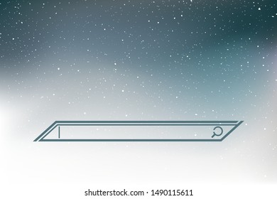 design of searching bar on stars sky background