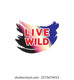 Design services for 'Live Wild' themed merchandise, including posters, apparel, and digital backgrounds