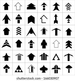 Design set of arrow. Vector illustration