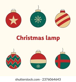 Diseño de la lámpara de navidad