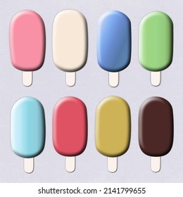 Design set of color cream