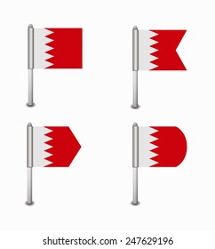 design set of four flags Bahrain