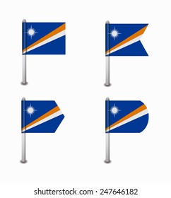 design set of four flags Marshall Islands