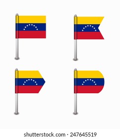 design set of four flags Venezuela