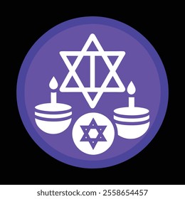 Design a set of vector coins (gelt) with intricate Hanukkah