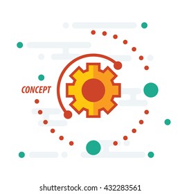design settings concept yellow