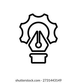 Design settings icon, Line Vector graphics