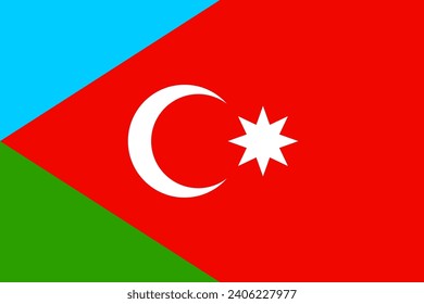 El diseño da la mano. Concepto Corea del Sur y Azerbaiyán el país del nacimiento como un buen contacto, negocios, viajes, transporte y tecnología.