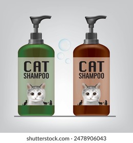 Design a shampoo bottle for cats