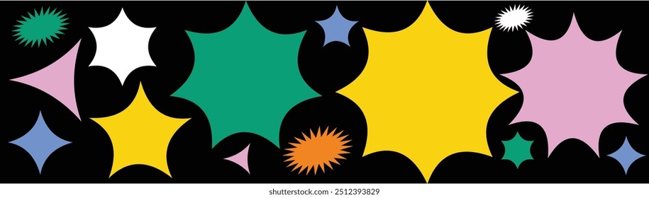 The design shape is from a square that has 3 corners to 8 corners and an abstract geometric icon. A brutal modern contemporary figure.