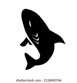 un diseño de icono de tiburón