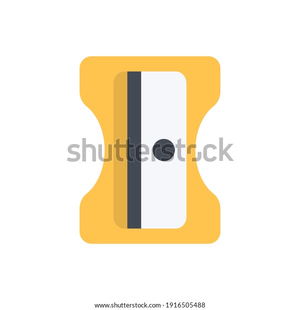 The design\
of the sharpener stationery flat icon pack vector illustration,\
this vector is suitable for icons, logos, illustrations, stickers,\
books, covers, etc.