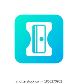 The design of the sharpener stationery gradient icon vector illustration, this vector is suitable for icons, logos, illustrations, stickers, books, covers, etc.